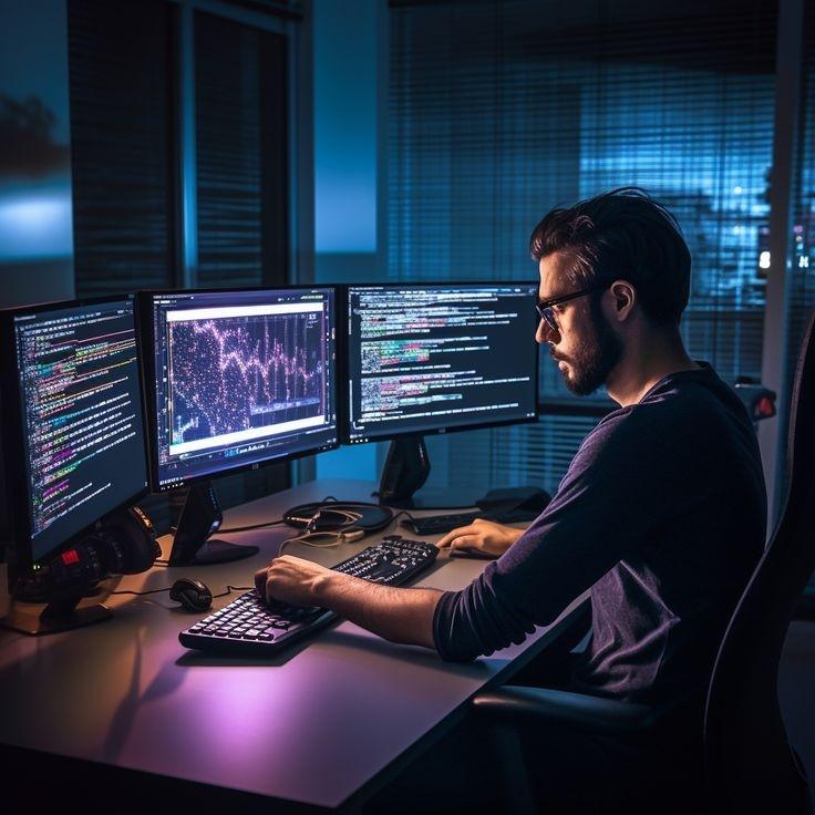 iOS app development workspace